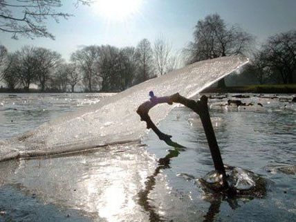 Im Eis eingebrochen - Drei Buben retten sich selbst aus Teich in NÖ Im Eis eingebrochen - Drei Buben retten sich selbst aus Teich in NÖ