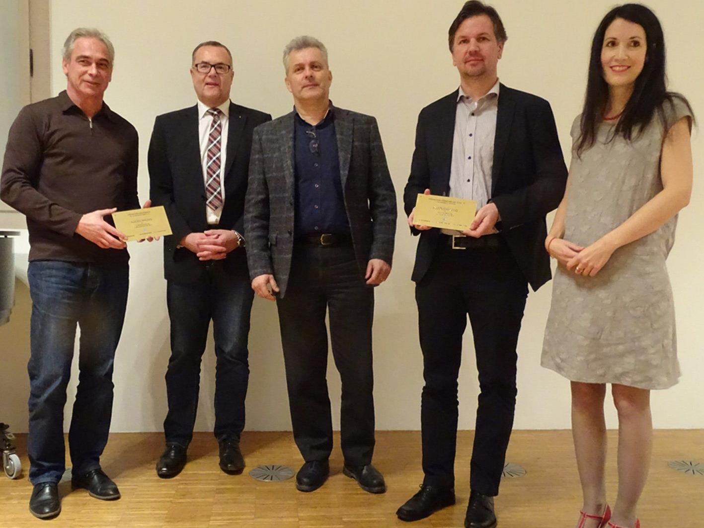 Klaus Gasser, Vize-Bgm. Günter Linder, Georg Mack (BDA), Markus und Jessica Schadenbauer Lacha (v.l.)