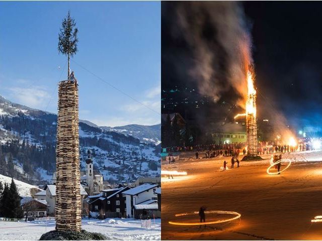 Winterbräuche im Montafon: Fasching und Funken. Winterbräuche im Montafon: Fasching und Funken.