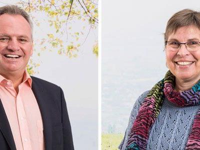Die Spitzenkandidaten Metzler und Burgstaller wollen in Rankweil einen neuen Rekord für die Grünen.