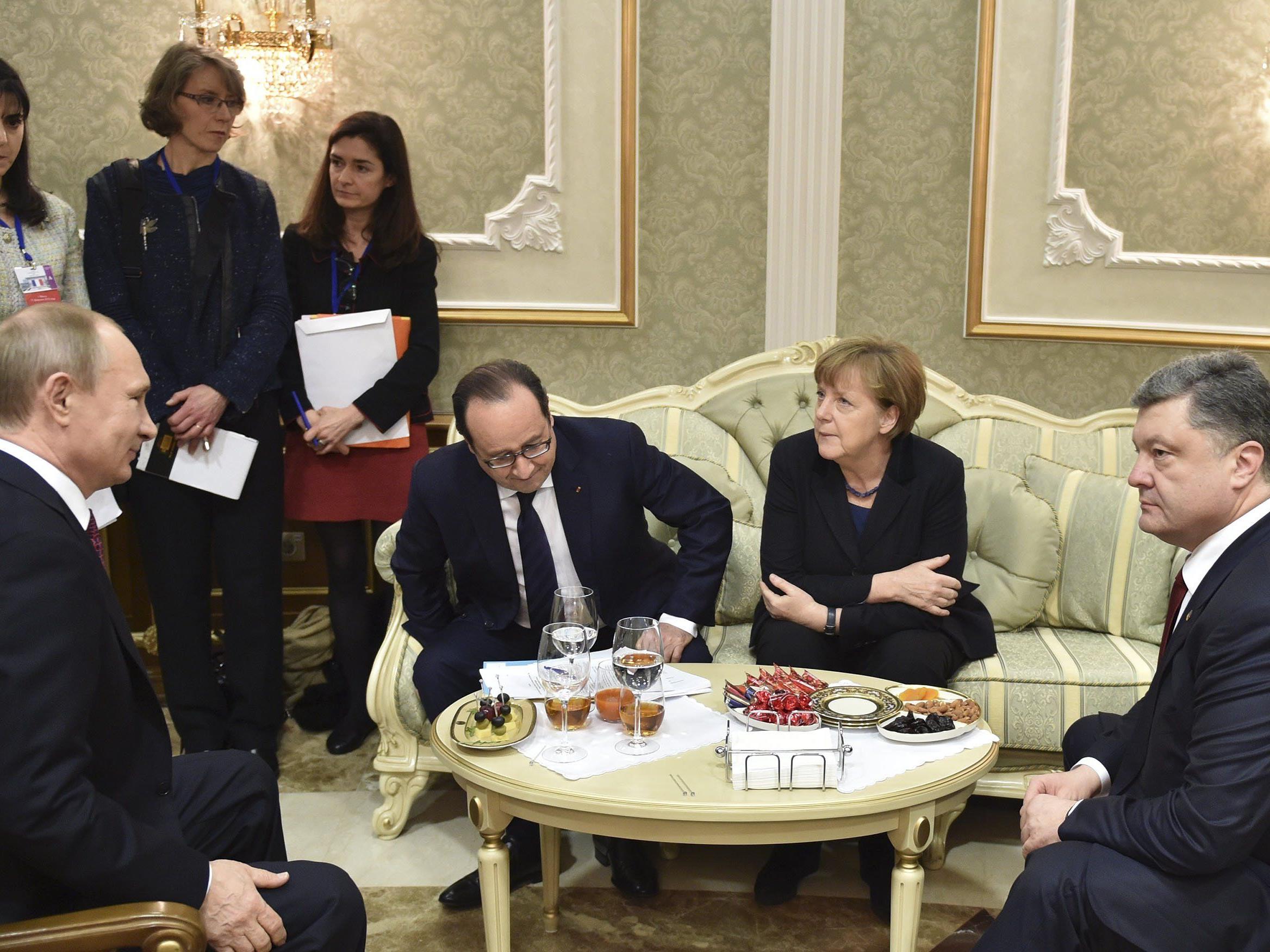 Der Runde Tisch, an dem die Ukraine-Krise abkühlen oder eskalieren könnte.