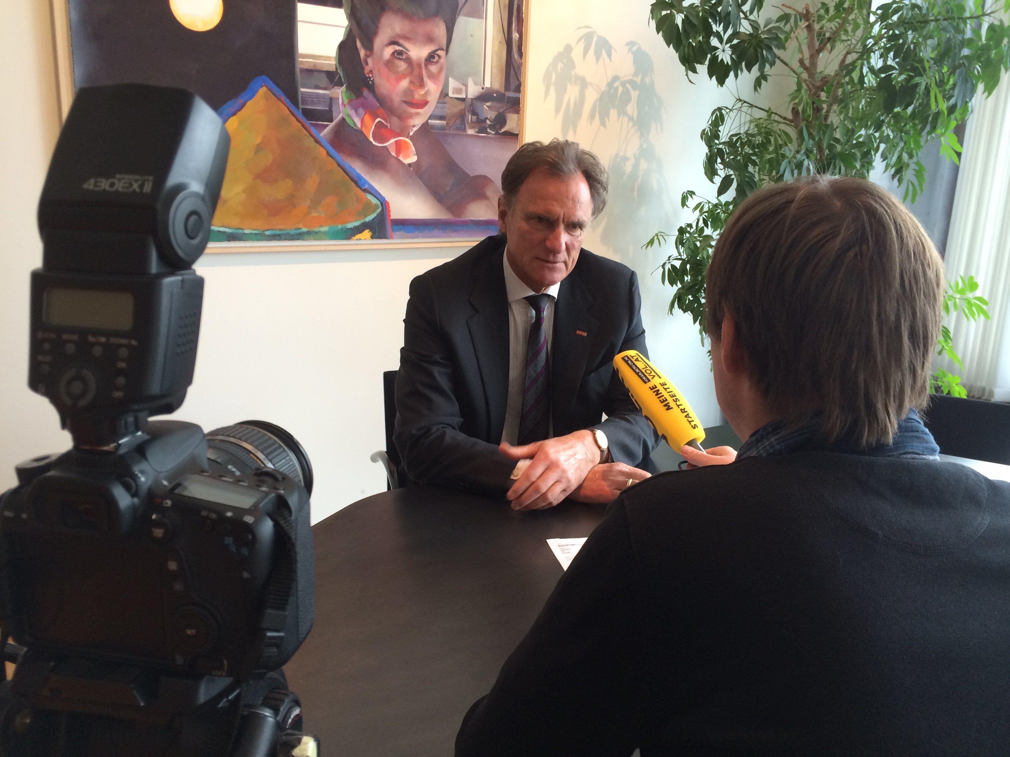 WKV-Präsident Manfred Rein im Interview mit VOL.AT-CR Marc Springer.