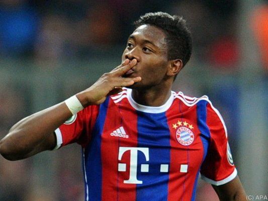 David Alaba brachte Bayern per Freistoß in Führung David Alaba brachte Bayern per Freistoß in Führung