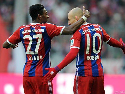 Bayern-Stars Alaba und Robben wieder einmal auf Rekordjagd
