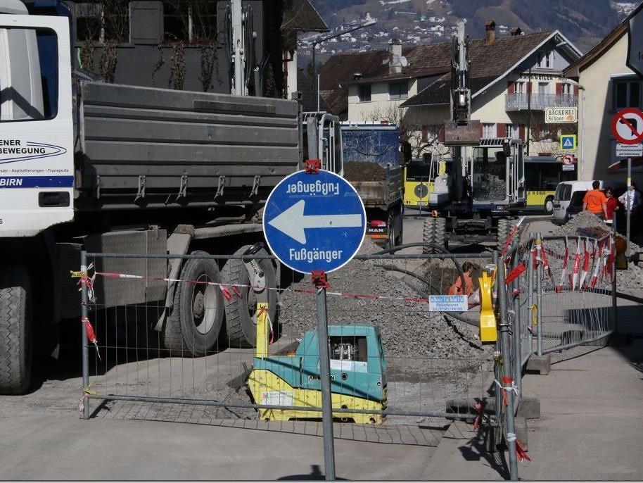 Teil der vorderen Ringstraße bleibt wegen Grabungsarbeiten etwa einen Monat lang gesperrt.