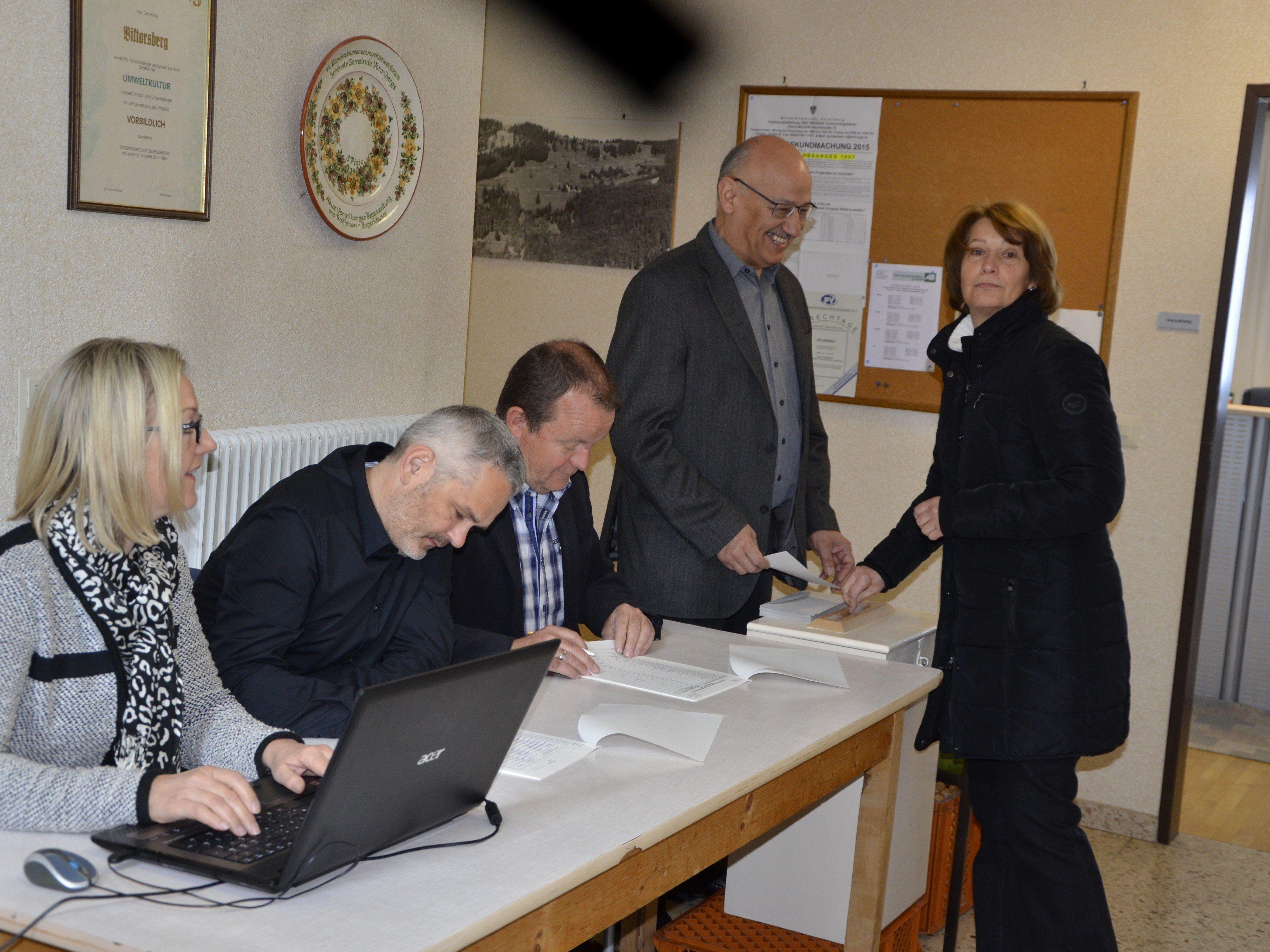Einiges zu tun hatte die Wahlkommission in der Berggemeinde Viktorsberg