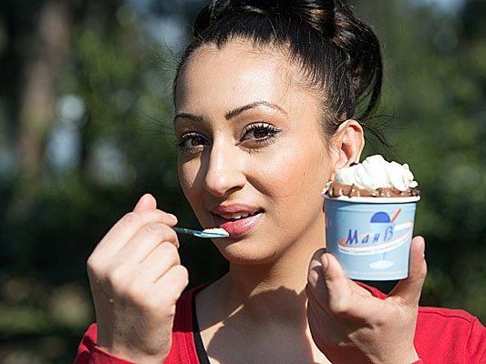 Bei der offiziellen Eröffnung der Eissaison 2015 in Wien Bei der offiziellen Eröffnung der Eissaison 2015 in Wien