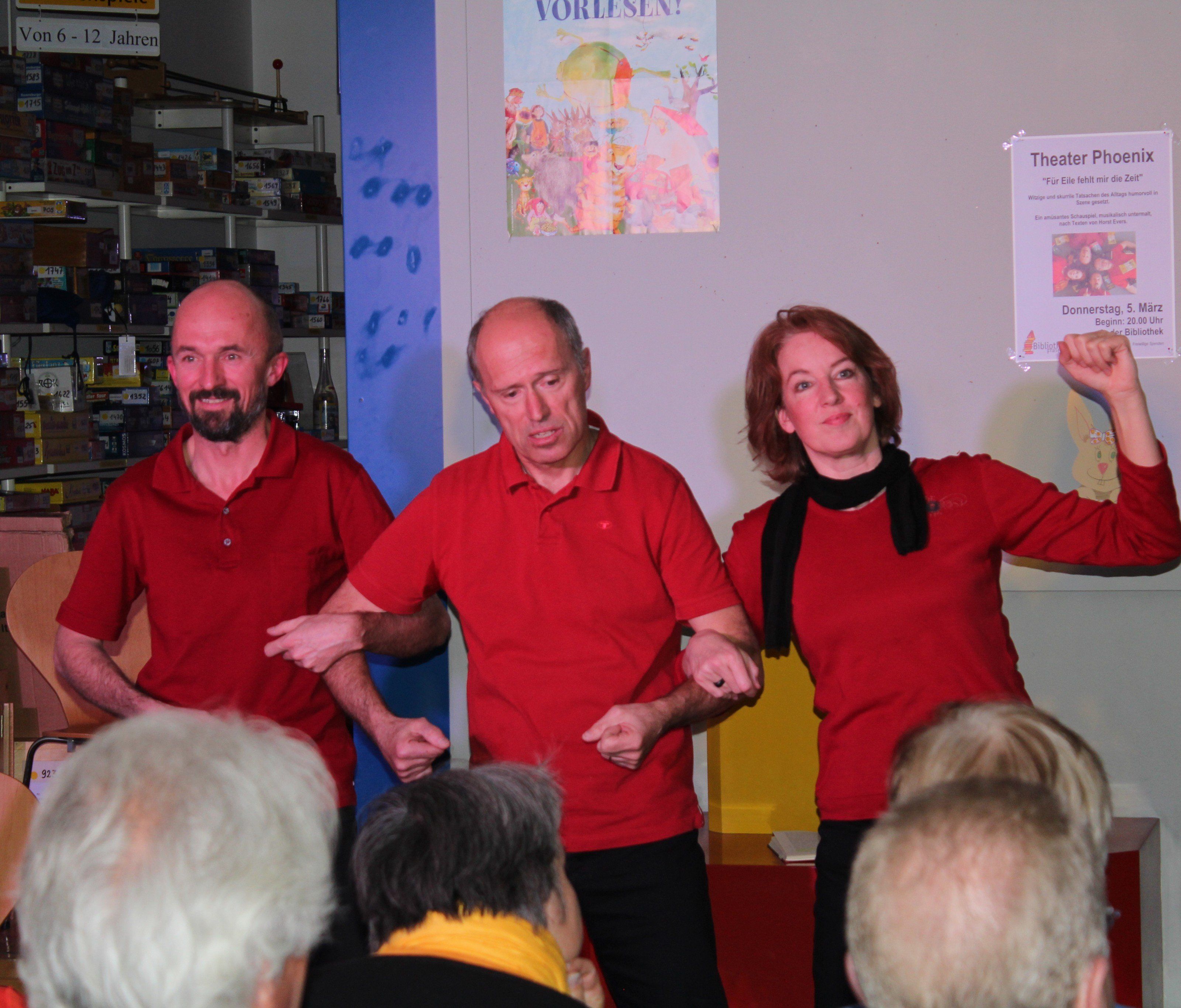 Theater Phoenix begeisterte in der Bibliothek Frastanz Theater Phoenix begeisterte in der Bibliothek Frastanz