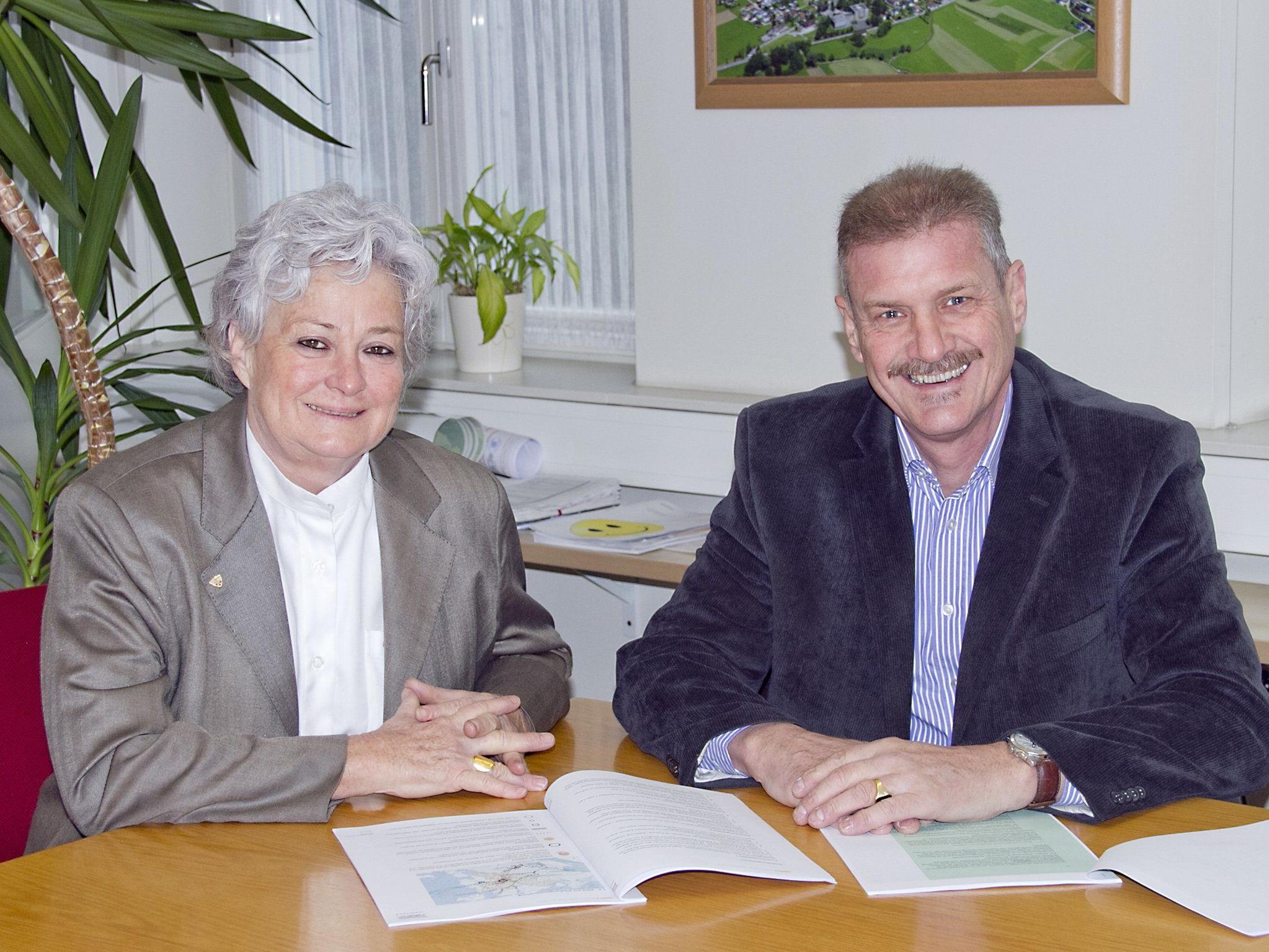 Bürgermeister Anton Metzler und Vizebürgermeisterin Doris Amann