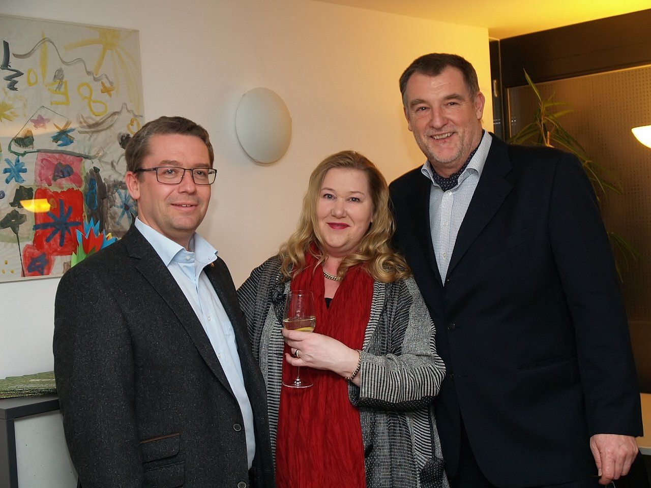 Heinz Hausmann - Fischer mit Gattin Susanne und Bauunternehmer Johannes Wilhelm (li.) Heinz Hausmann - Fischer mit Gattin Susanne und Bauunternehmer Johannes Wilhelm (li.)