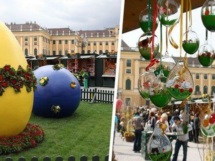 Am 21. März eröffnet der 13. Wiener Ostermarkt vor dem Schloss Schönbrunn. Am 21. März eröffnet der 13. Wiener Ostermarkt vor dem Schloss Schönbrunn.