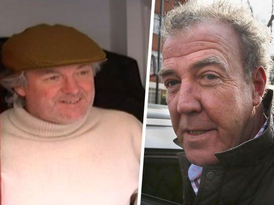 Unterstützung für den suspendierten Clarkson (r.) á la James May. Unterstützung für den suspendierten Clarkson (r.) á la James May.
