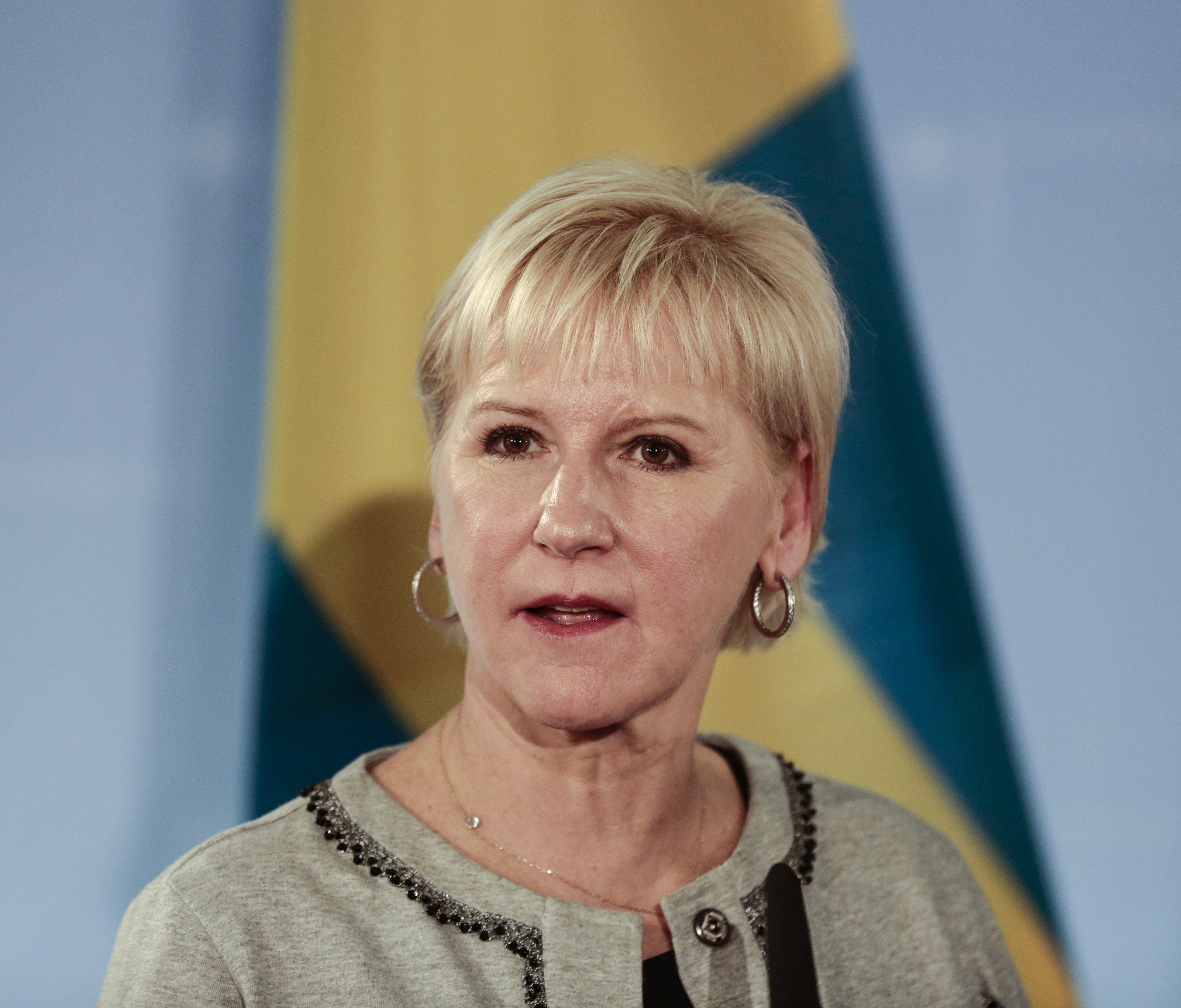 Schwedens Außenministerin Margot Wallström bekam von Saudi-Arabien einen Maulkorb verpasst. Schwedens Außenministerin Margot Wallström bekam von Saudi-Arabien einen Maulkorb verpasst.