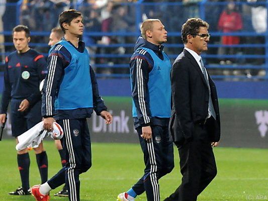 Russland-Coach Capello kann sich über drei Punkte freuen Russland-Coach Capello kann sich über drei Punkte freuen
