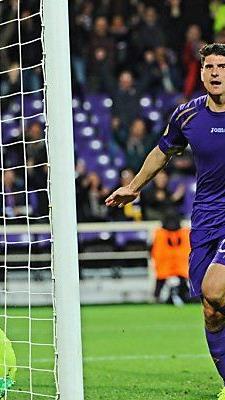 Mario Gomez brachte Fiorentina auf die Siegerstraße
