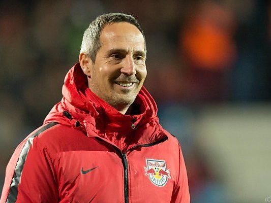 Salzburg-Coach Hütter ist optimistisch Salzburg-Coach Hütter ist optimistisch