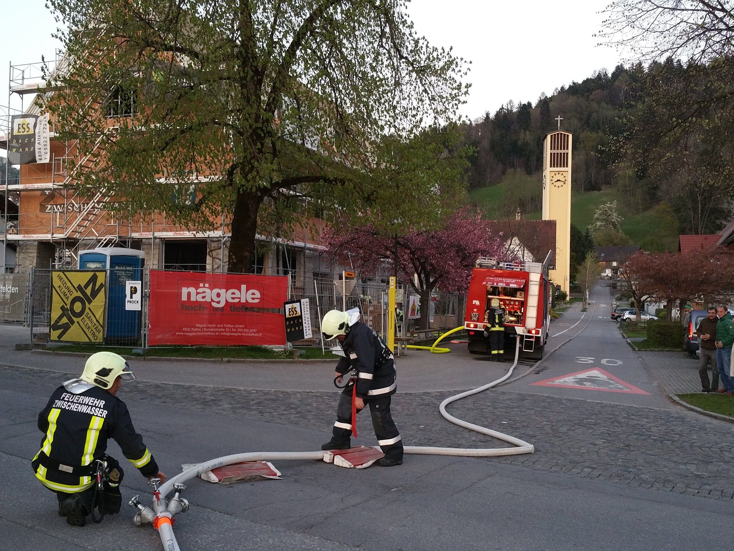 Übungsalarm beim Gemeindeamt in Muntlix Übungsalarm beim Gemeindeamt in Muntlix