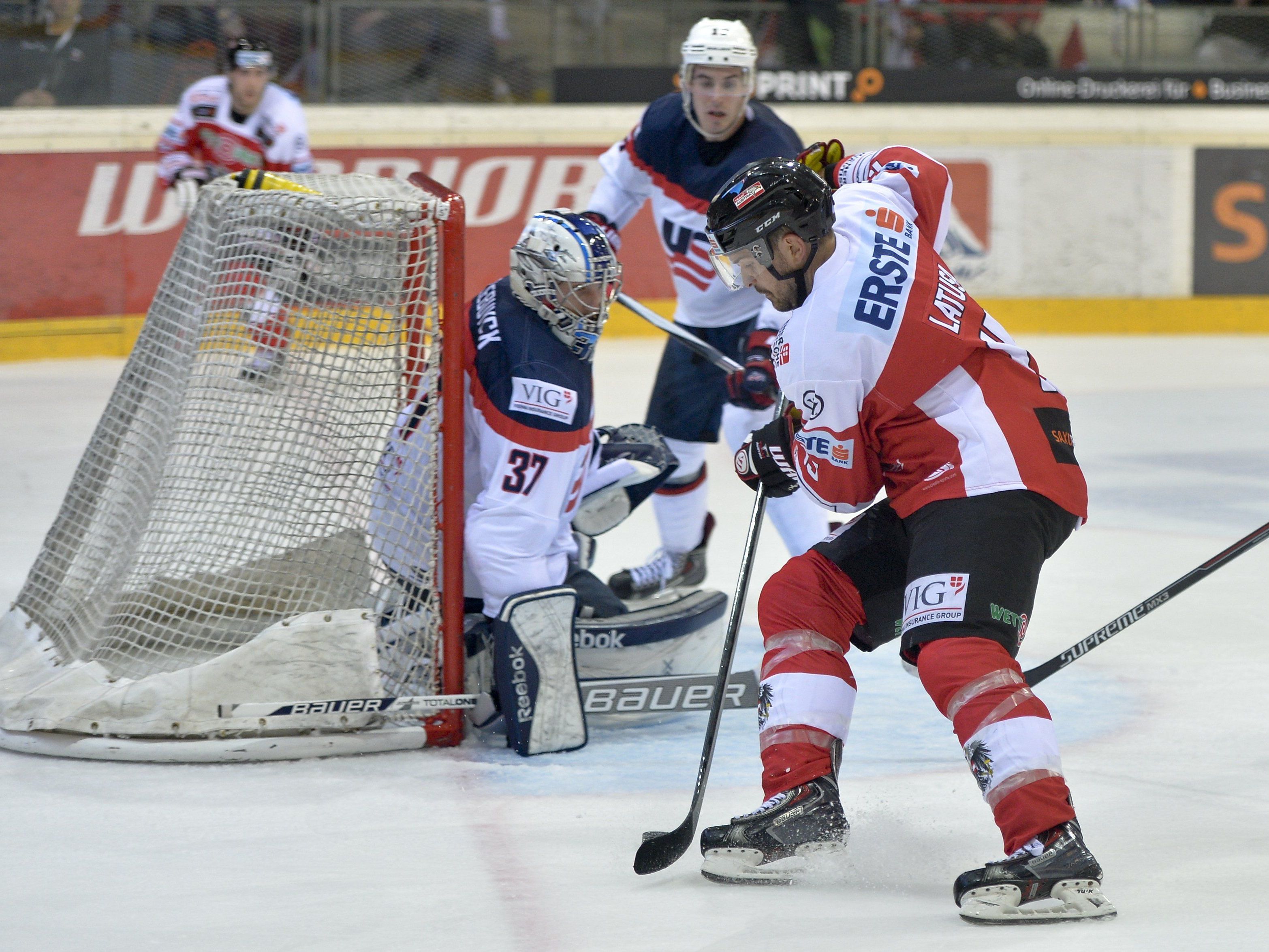 Eishockey: ÖEHV-Team unterlag USA mit 1:4 Eishockey: ÖEHV-Team unterlag USA mit 1:4