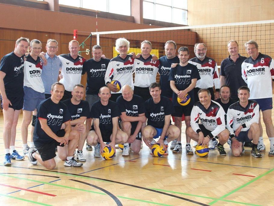 Die Egger und Wolfurter "Volleyballlegenden" ließen nochmal ihr Können aufblitzen.