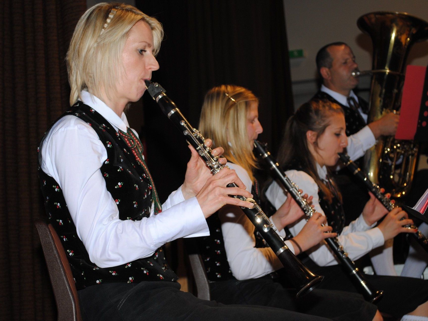 Die Musiker/ innen des MV Braz warteten mit einem abwechslungsreichen Konzertprogramm auf Die Musiker/ innen des MV Braz warteten mit einem abwechslungsreichen Konzertprogramm auf