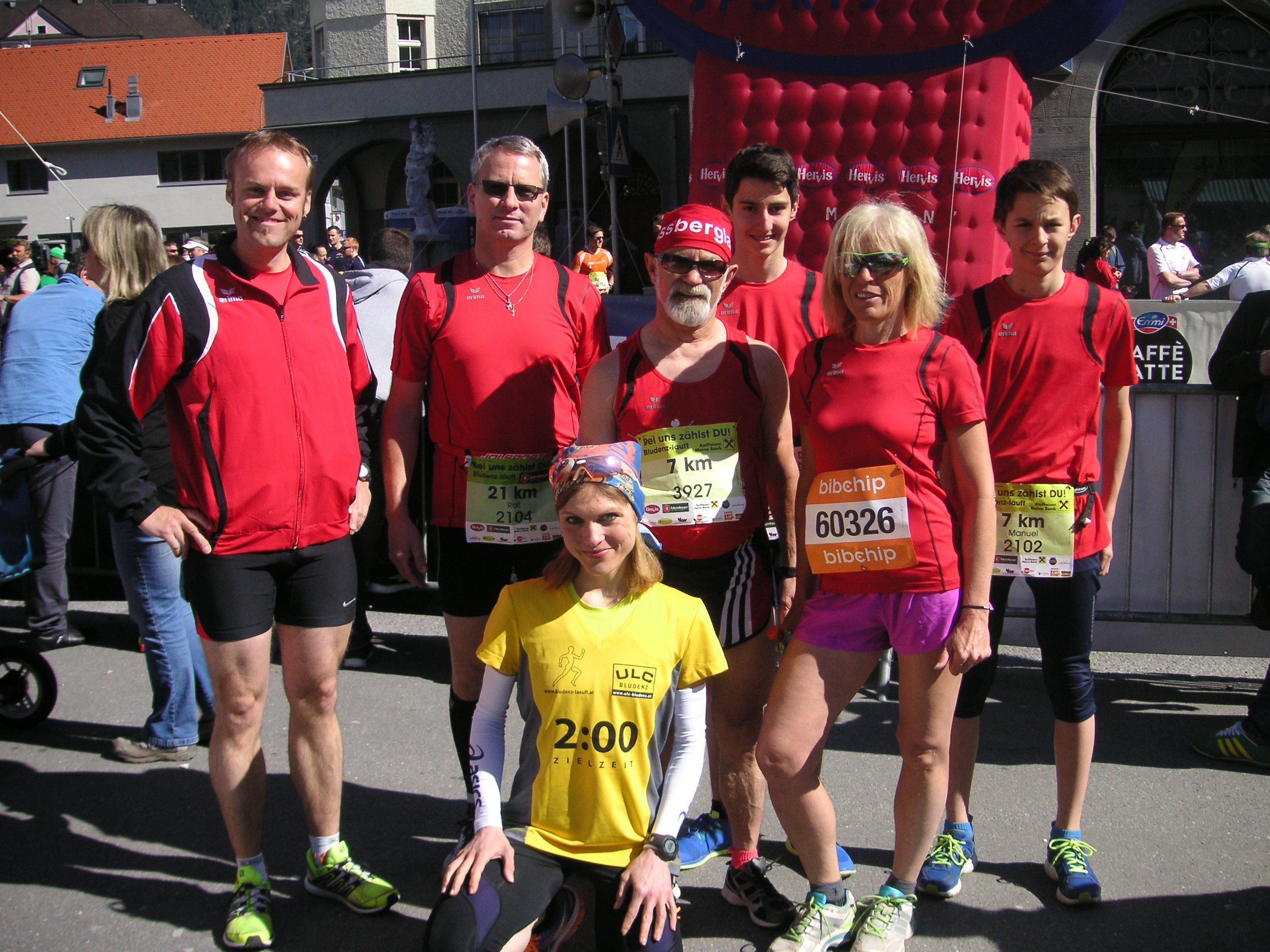 Ein Teil der Bludenzer Bergläufer, die den Lauf in und um Bludenz bewältigten. Ein Teil der Bludenzer Bergläufer, die den Lauf in und um Bludenz bewältigten.