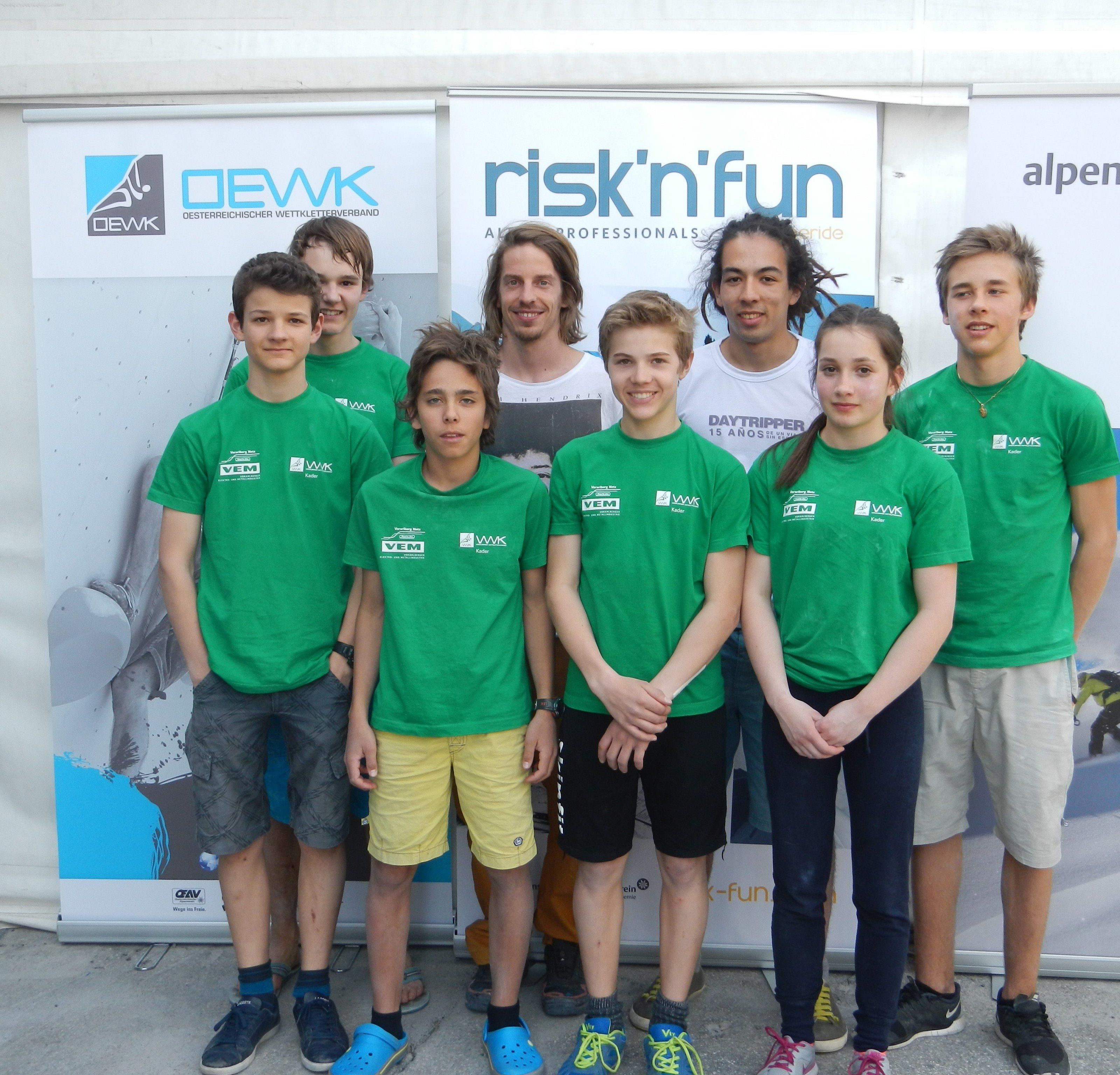 Die heimischen Kletterer erreichten gute Platzierungen Die heimischen Kletterer erreichten gute Platzierungen