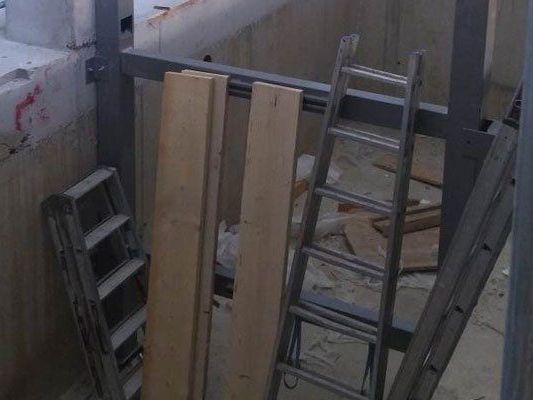 Auf dieser Baustelle ist der Arbeitsunfall passiert. Auf dieser Baustelle ist der Arbeitsunfall passiert.