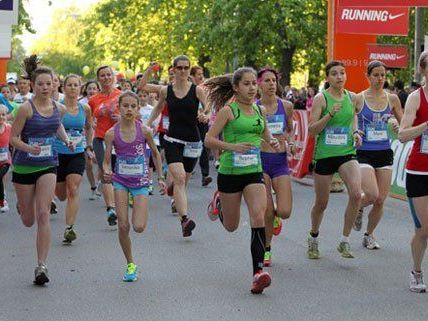 Als Vorbereitung zum Österreichischen Frauenlauf: Der Frauen Fun Run am 22. April im Wiener Prater.