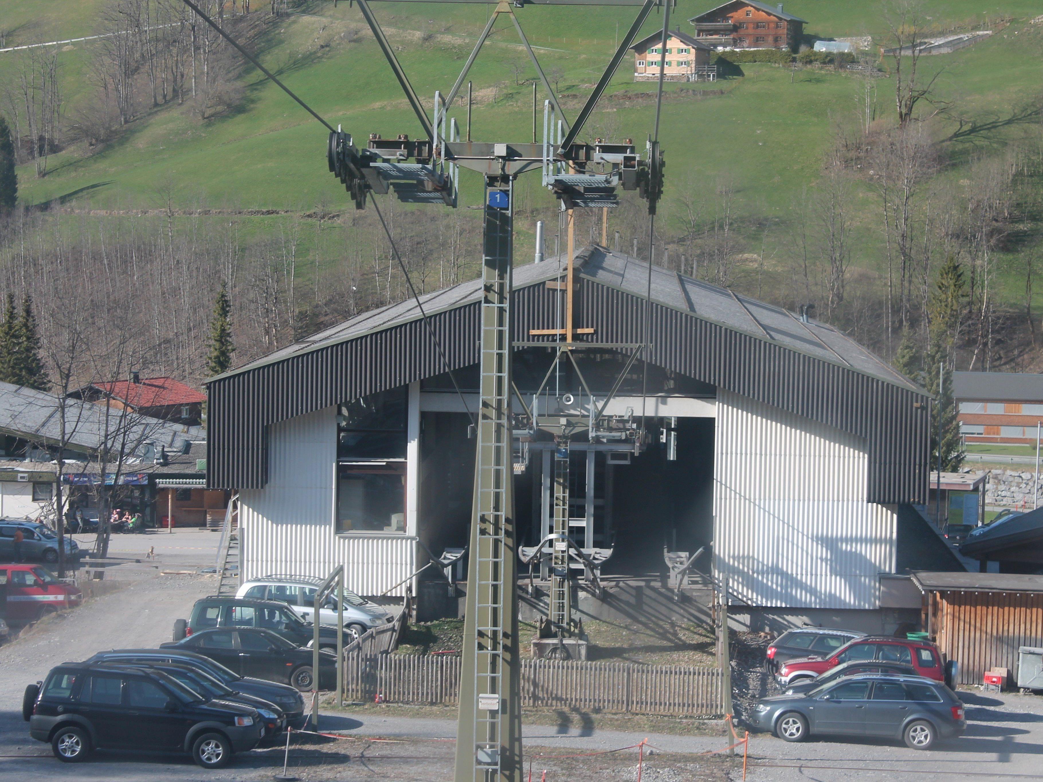 Die alte Bahn im Skigebiet Mellau Damüls hat ausgedient.