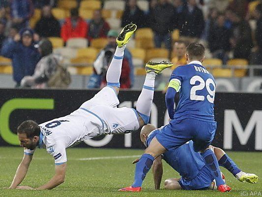 Die Ukrainer brachten Napoli zum Stolpern Die Ukrainer brachten Napoli zum Stolpern