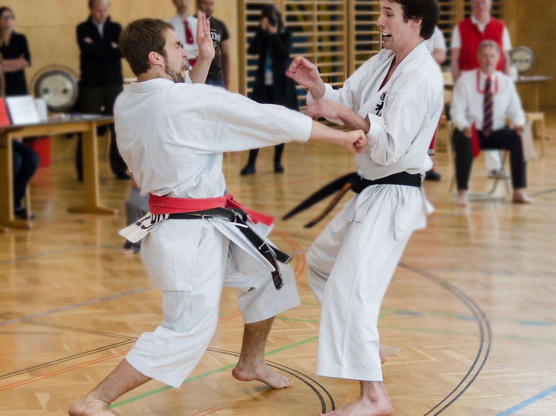Karateka Armin Paar (l.) wurde Zweiter im Herren-Bewerb.