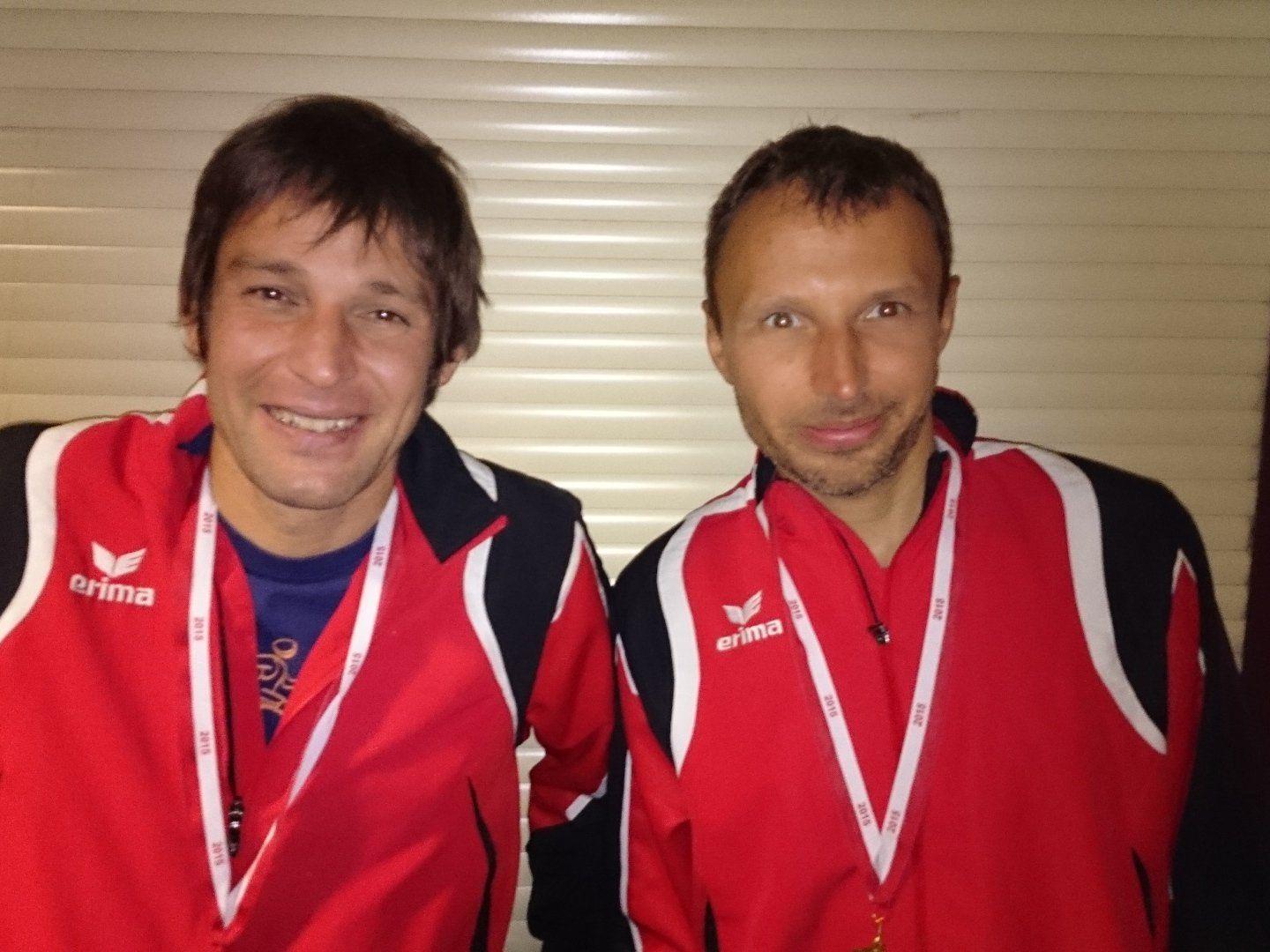 Harald Gunz und Daniel Fritz stockten ihre Medaillensammlung auf