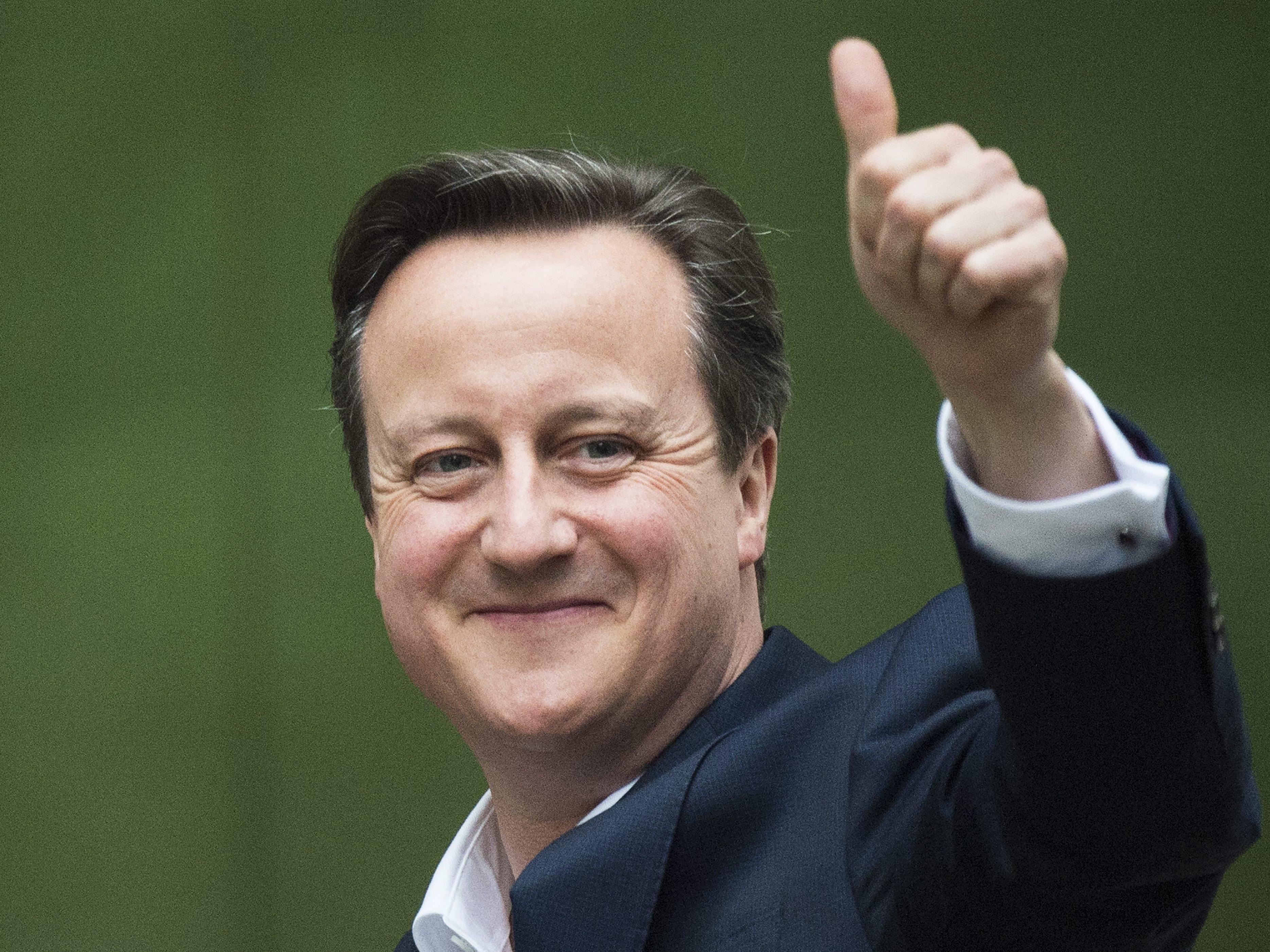 Premier David Cameron, der konservative Überraschungssieger.