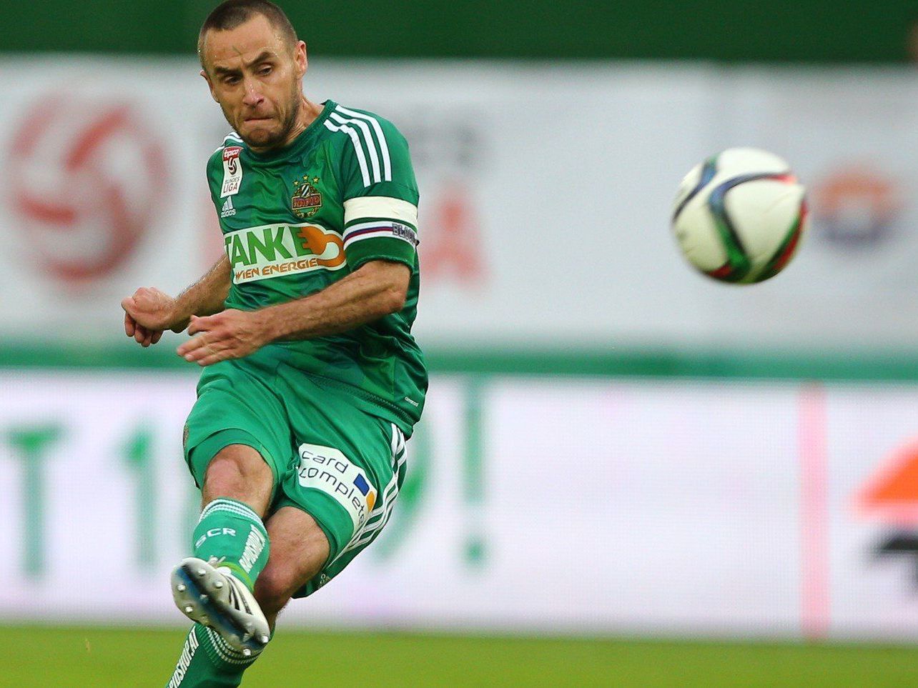 Erleichterung beim SK Rapid Wien nach der Fixierung des zweiten Tabellenplatzes. Erleichterung beim SK Rapid Wien nach der Fixierung des zweiten Tabellenplatzes.