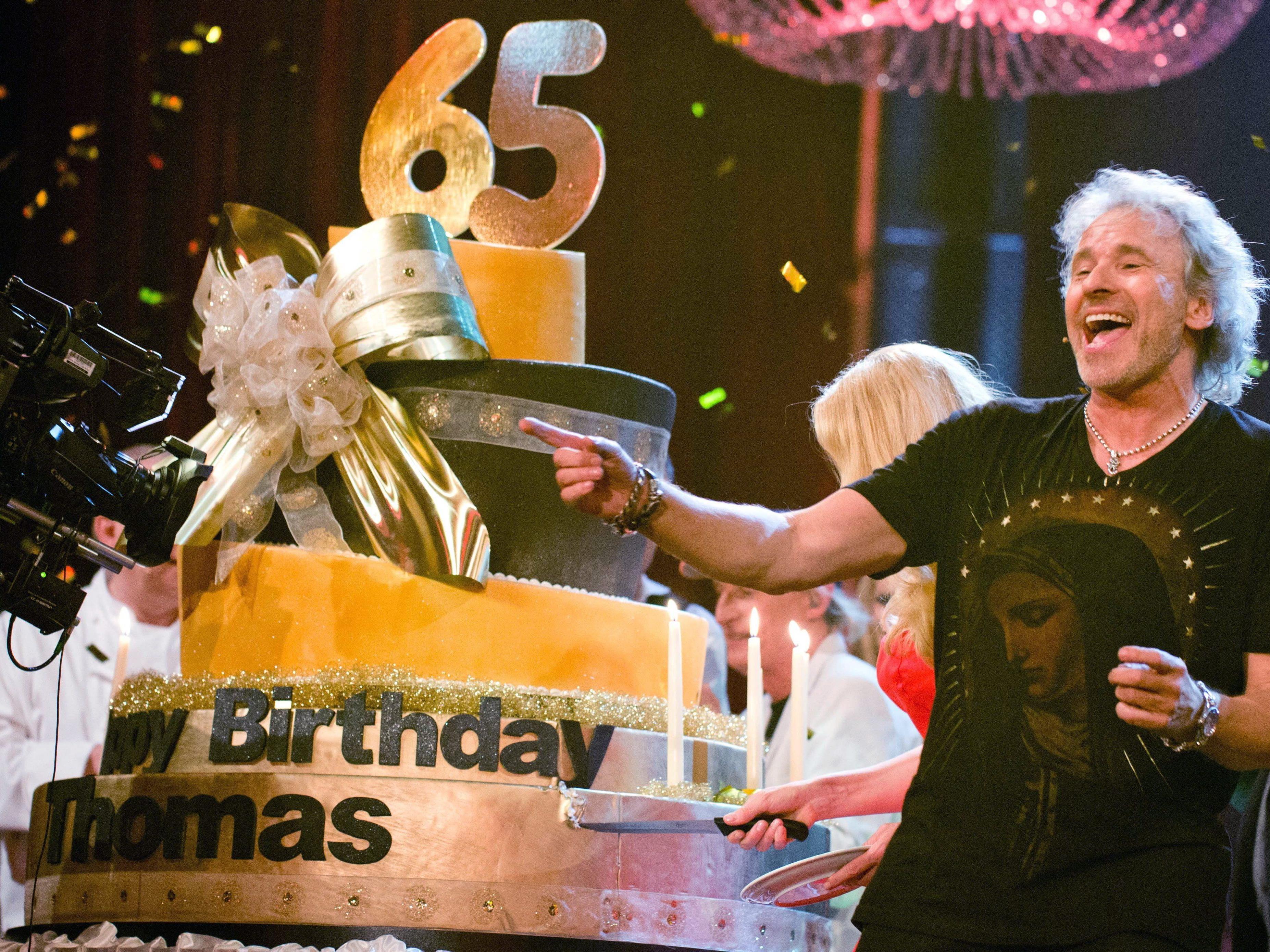 RTL schenkte dem Entertainer zum 65. Geburtstag eine Party.