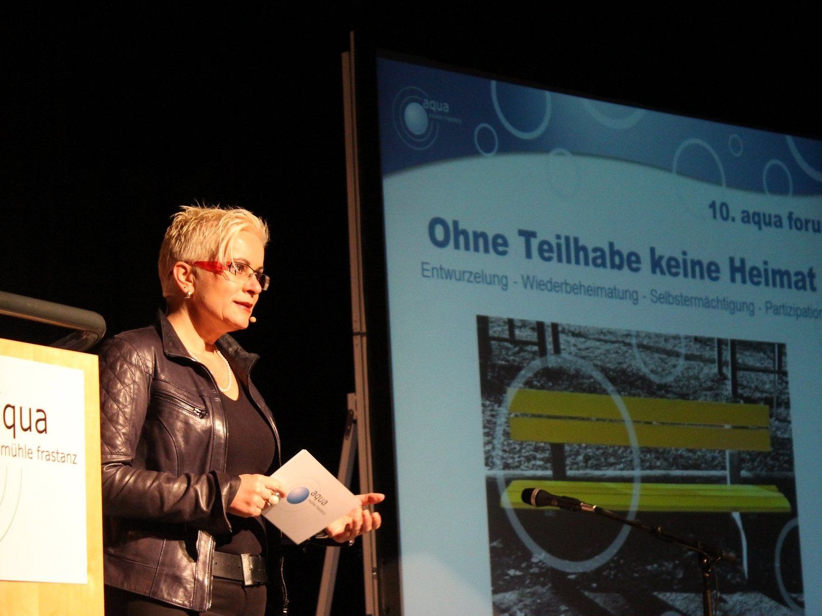 aqua forum zum Thema "Ohne Teilhabe keine Heimat". aqua forum zum Thema "Ohne Teilhabe keine Heimat".