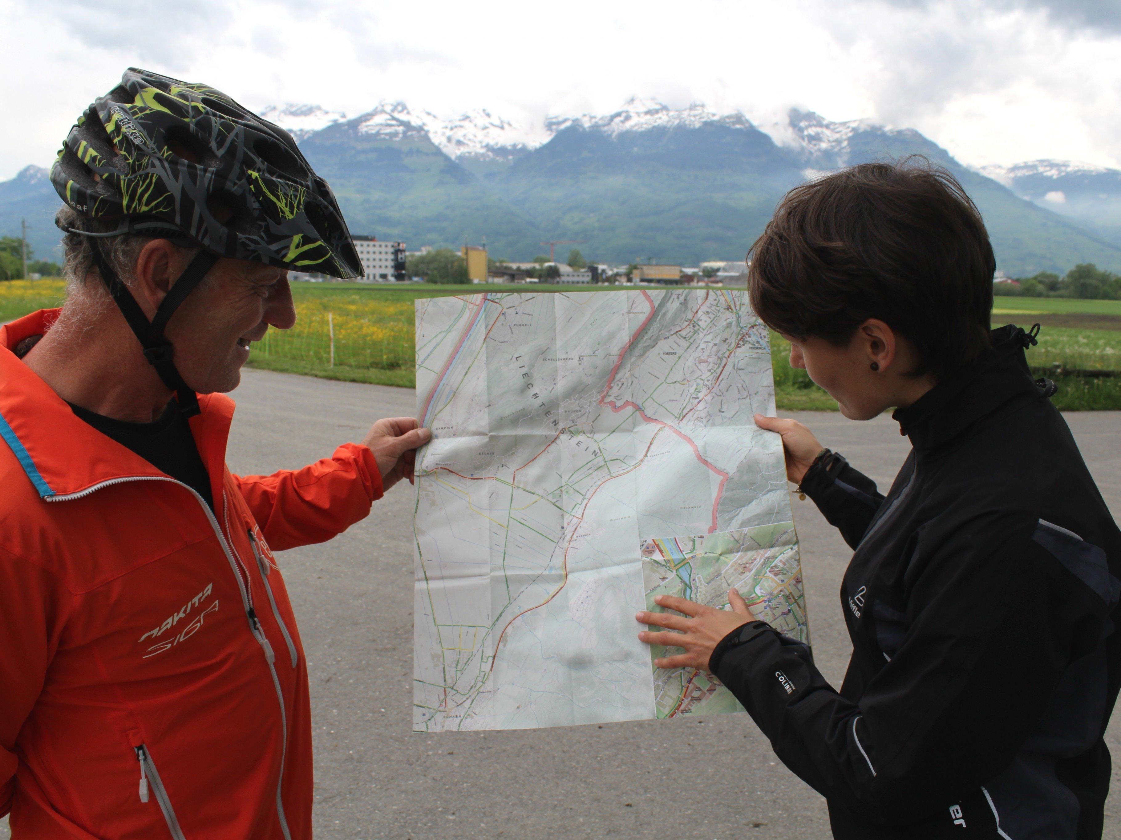 Fahrrad-Beauftragte Elisabeth Mair gab Tipps zu Pendlerrouten nach Liechtenstein.