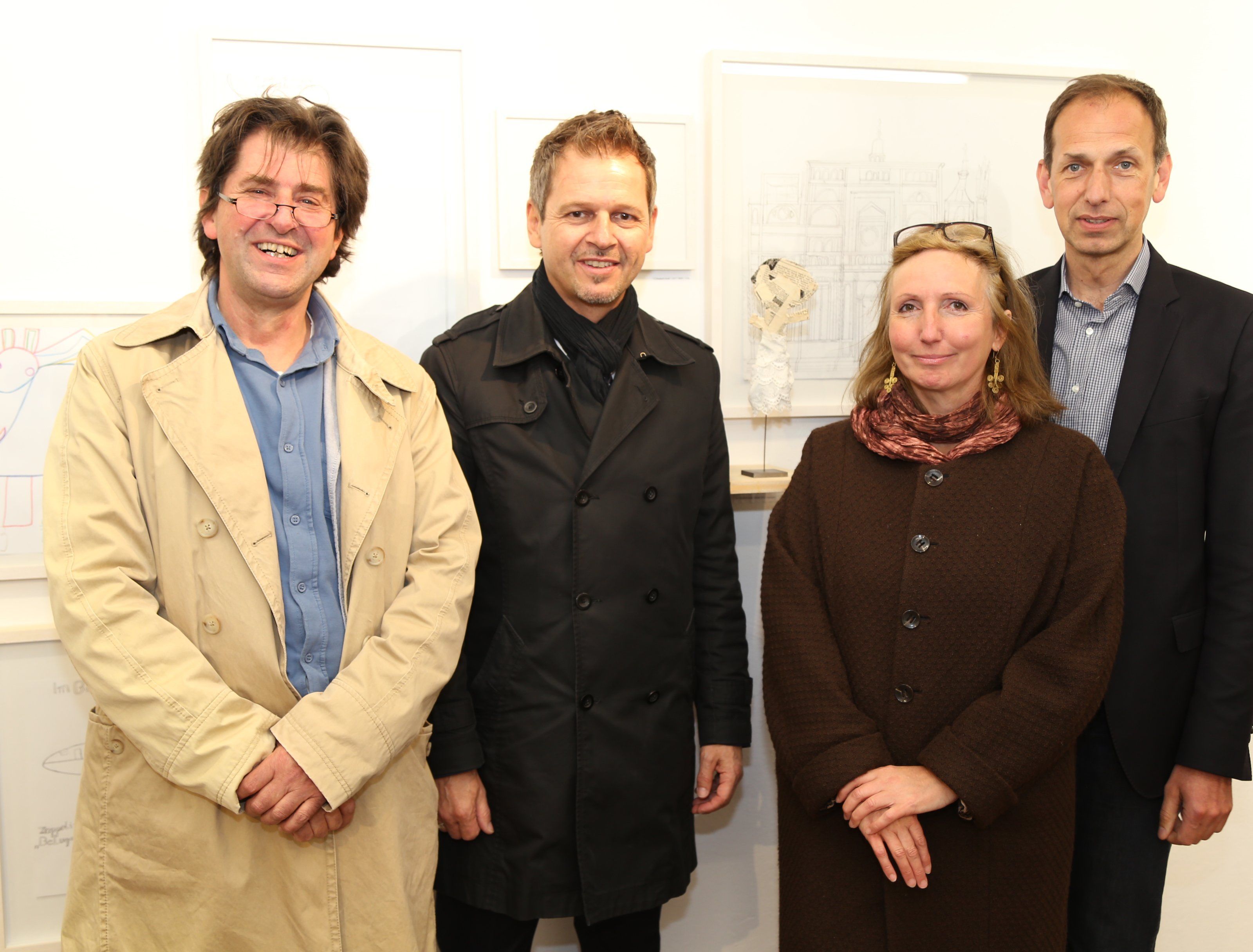 Harald Gfader, Rudi Malin, Christine Lingg und Günther Ammann bei der Eröffnung. Harald Gfader, Rudi Malin, Christine Lingg und Günther Ammann bei der Eröffnung.