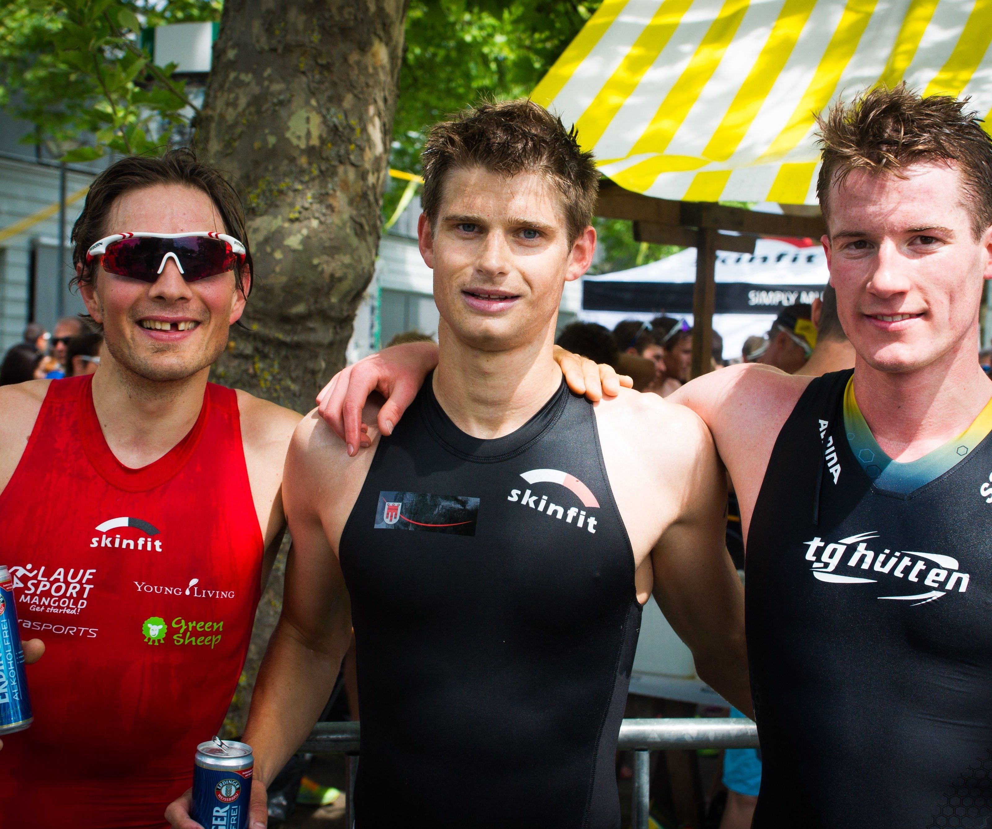 Die drei Erstplatzierten beim Luschnouar Ironmännli Die drei Erstplatzierten beim Luschnouar Ironmännli