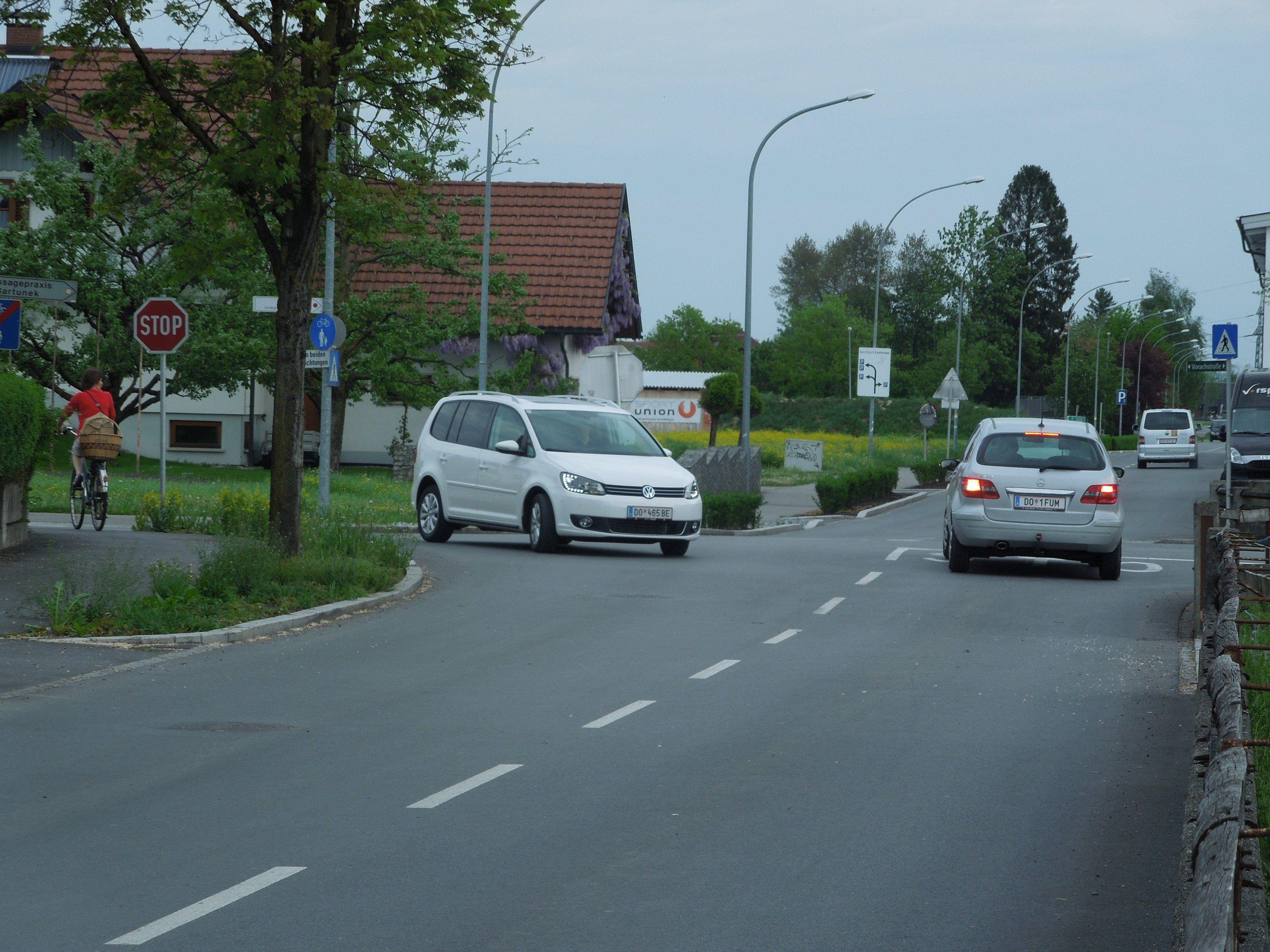 An der Kreuzung Sägerstraße wird laut einem besorgten BF-Teilnehmer oft die Stopptafel ignoriert.
