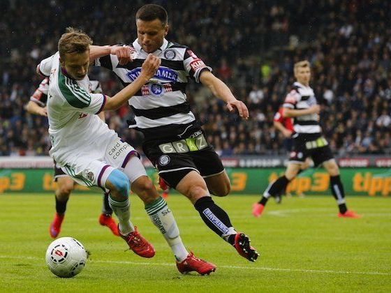 Philipp Schobesberger (Rapid/ links) und Igor Oshchypko (Sturm) beim Spiel in Graz Philipp Schobesberger (Rapid/ links) und Igor Oshchypko (Sturm) beim Spiel in Graz