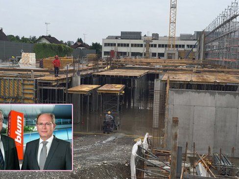 Die Firma Blum erweitert derzeit in Bregenz ihren Standort. Die Firma Blum erweitert derzeit in Bregenz ihren Standort.