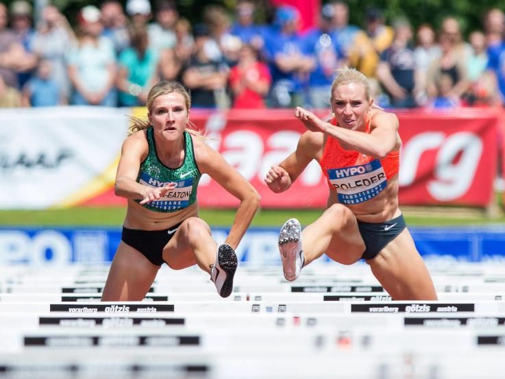 Brianne Eaton Theisen führt zur Halbzeit beim 41. Götzner Mehrkampfmeeting Brianne Eaton Theisen führt zur Halbzeit beim 41. Götzner Mehrkampfmeeting