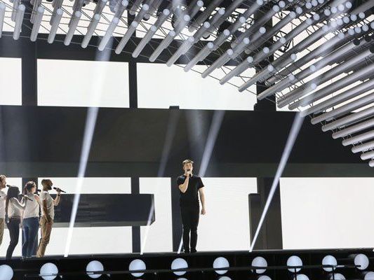 Loïc Nottet aus Belgien bei der Pobe am Montag. Loïc Nottet aus Belgien bei der Pobe am Montag.