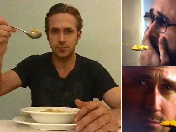 Hollywoodstar reagierte mit Clip auf Tod des Erfinders der "Ryan Gosling won't eat his cereal"-Memes.