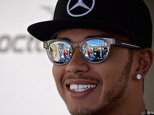 Lewis Hamilton fiel das Grinsen nach dem Training besonders leicht Lewis Hamilton fiel das Grinsen nach dem Training besonders leicht