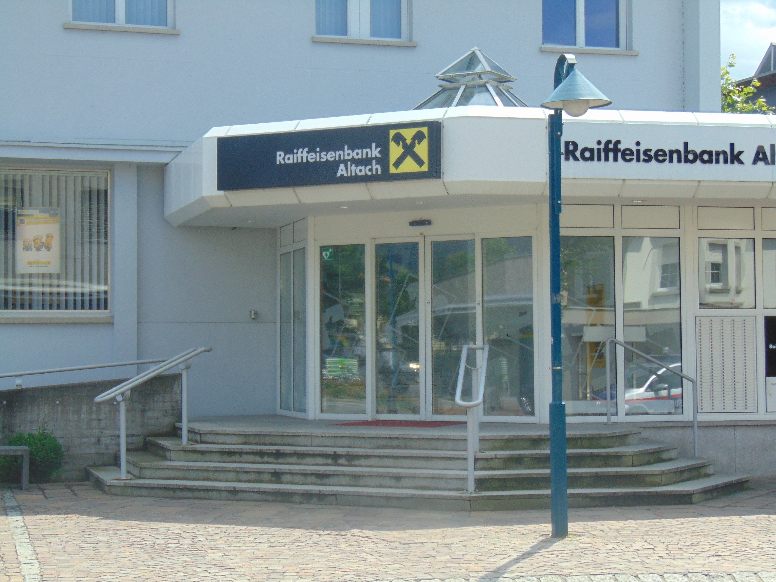 Raiba Altach firmiert zur Raiffeisenbank amKumma Raiba Altach firmiert zur Raiffeisenbank amKumma