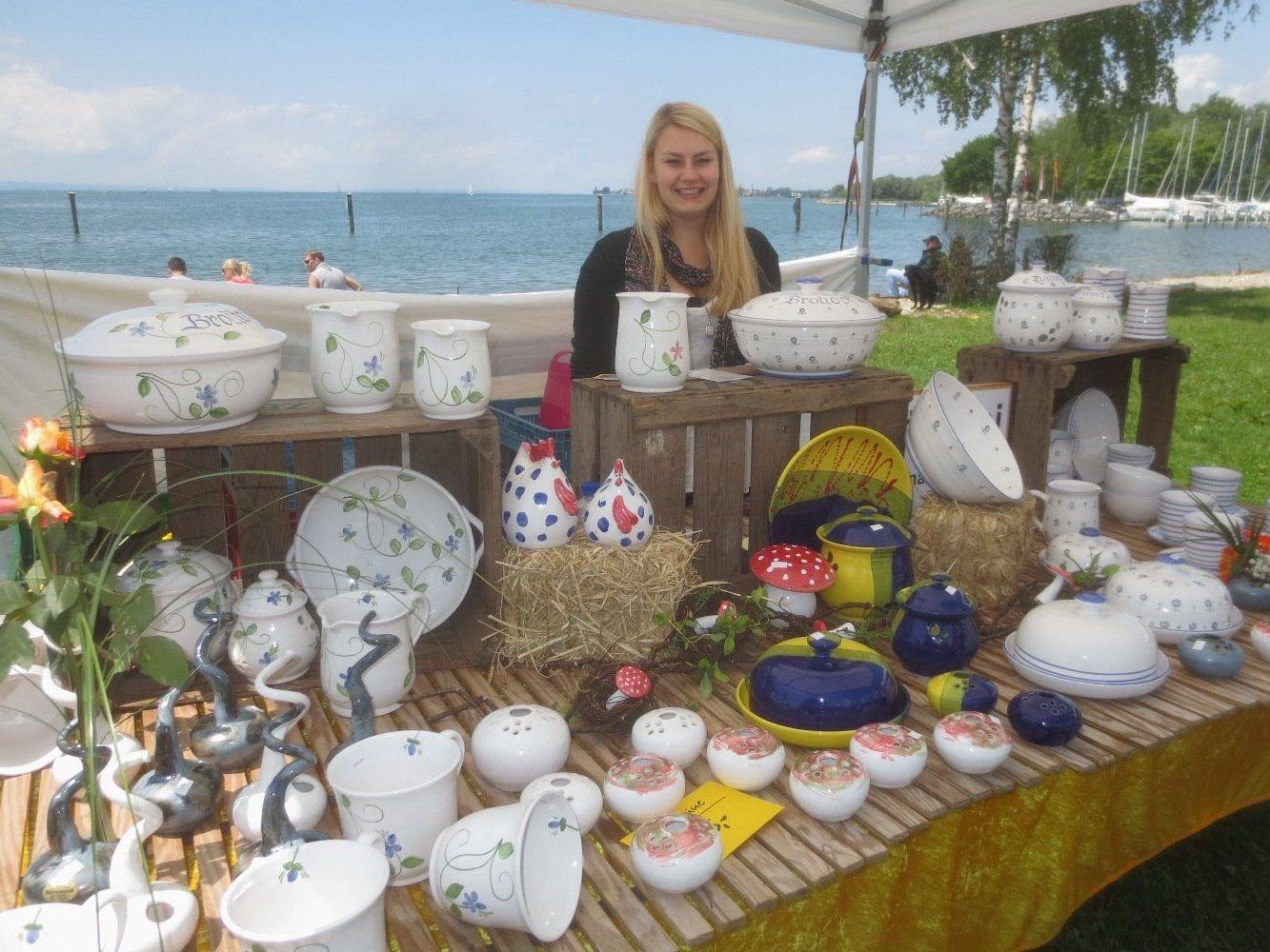 Schönes Kunsthandwerk im traumhaften Ambiente am Lochauer Kaiserstrand.