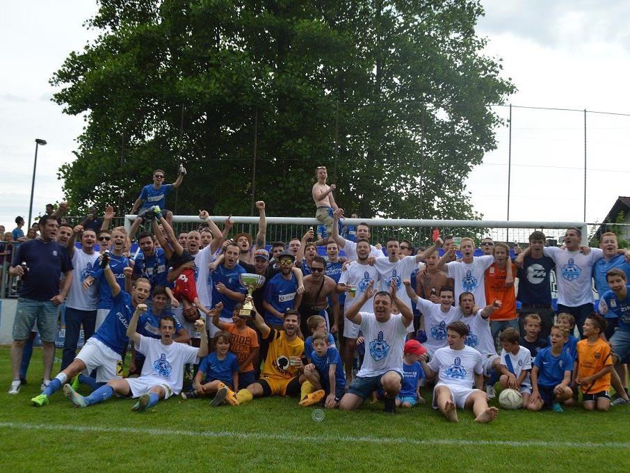 Der FC Lustenau am Samstag den Meistertitel
