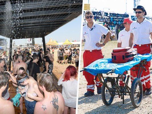Nova Rock - 880 hitzeerschöpfte Besucher vom Roten Kreuz versorgt Nova Rock - 880 hitzeerschöpfte Besucher vom Roten Kreuz versorgt